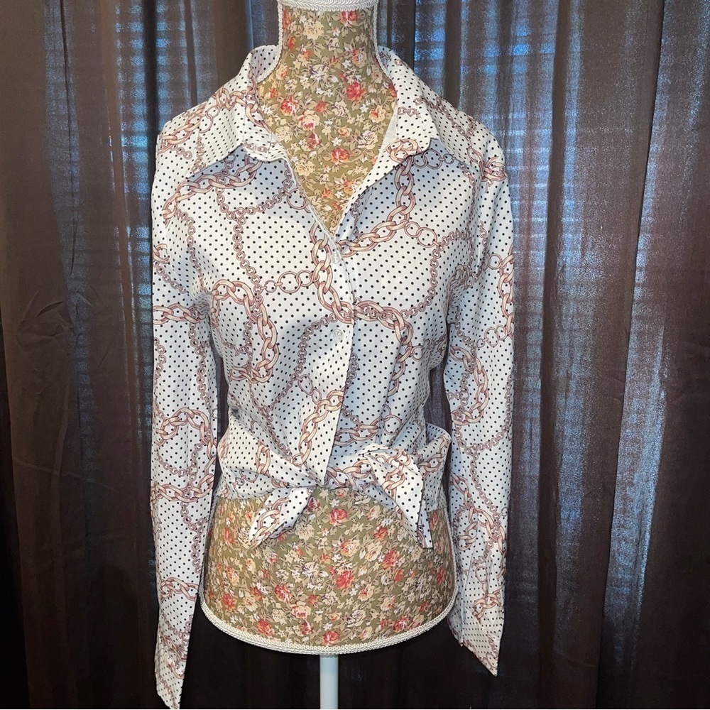 NWOT Chain Print Blouse 5️⃣✖️3️⃣0️⃣
